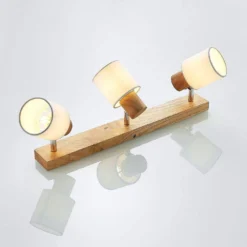 Wanessa 3 Lámpara De Techo Wood/White - Lindby -Mejor Iluminación Tienda 42510965667655