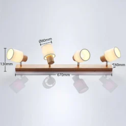 Wanessa 4 Lámpara De Techo Wood/White - Lindby -Mejor Iluminación Tienda 42510965667724