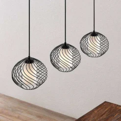 Cedrice Lámpara Colgante Black/White - Lindby -Mejor Iluminación Tienda 42510965699645