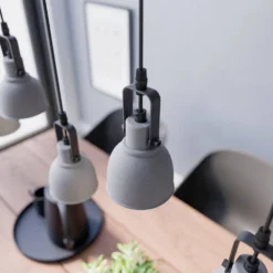 Mirka Lámpara Colgante Grey/Dark Wood - Lindby -Mejor Iluminación Tienda 42510965710973