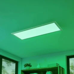 Kjetil Lámpara De Techo Smart Home 80x30 Silver/White - Lindby -Mejor Iluminación Tienda 42510965720013