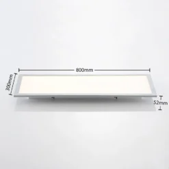 Kjetil Lámpara De Techo Smart Home 80x30 Silver/White - Lindby -Mejor Iluminación Tienda 42510965720014