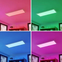 Kjetil Lámpara De Techo Smart Home 80x30 Silver/White - Lindby -Mejor Iluminación Tienda 42510965720016