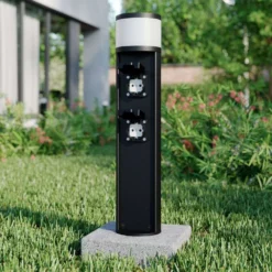 Corban Lámpara Para Jardín W/2 Power Strip Graphite - Lucande 8 Corban Lámpara Para Jardín W/2 Power Strip Graphite - Lucande -Mejor Iluminación Tienda 42510965736403