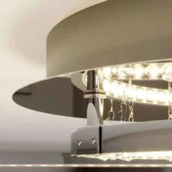 Keely Lámpara De Techo S Chrome/Clear - Lucande -Mejor Iluminación Tienda 42510965737564