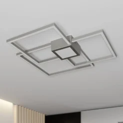 Duetto 3 Lámpara De Techo Nickel - Lindby -Mejor Iluminación Tienda 42510965739923