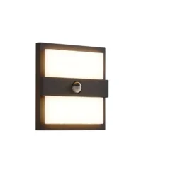 Gylfi Aplique Exterior W/Sensor Graphite/White - Lucande