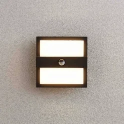 Gylfi Aplique Exterior W/Sensor Graphite/White - Lucande -Mejor Iluminación Tienda 42510965744324