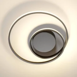 Kyron Lámpara De Techo Black - Lindby -Mejor Iluminación Tienda 42510965750644