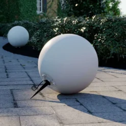 Senadin Lámparas Exteriores Ø50 IP54 Blanco - Arcchio -Mejor Iluminación Tienda 4251096575323arcchio senadin leuchtkugel weiss ip54 50 cm4