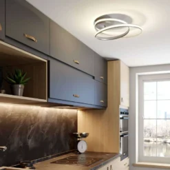 Verio Lámpara De Techo Smart Home Nickel - Lindby -Mejor Iluminación Tienda 42510965757293