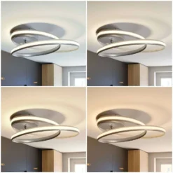 Verio Lámpara De Techo Smart Home Nickel - Lindby -Mejor Iluminación Tienda 42510965757294