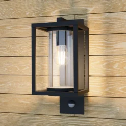 Ferda Down Aplique Exterior IP44 W/Sensor Graphite - Lucande -Mejor Iluminación Tienda 42510965760093