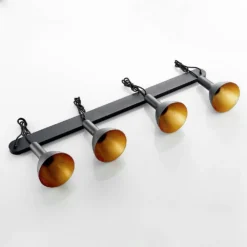 Cosmina 4 Lámpara Colgante Track Negro/Oro - Arcchio -Mejor Iluminación Tienda 42510965780106