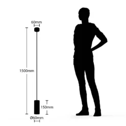 Ejona Lámpara Colgante H15 Black - Arcchio -Mejor Iluminación Tienda 42510965789044