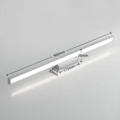 Alenia Aplique De Pared L90 White/Chrome - Lindby -Mejor Iluminación Tienda 42510965806003