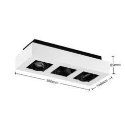 Vince 3 Lámpara De Techo White - Arcchio -Mejor Iluminación Tienda 42510965819804