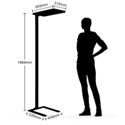 Nelus Lámpara De Pie W/Sensor Silver - Arcchio -Mejor Iluminación Tienda 42510965846844