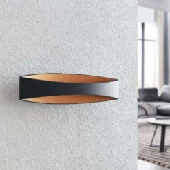 Jelle Aplique De Pared M Black/Gold - Arcchio -Mejor Iluminación Tienda 42510965922693