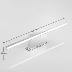 Metin Aplique De Pared L51,5 Chrome/White - Arcchio -Mejor Iluminación Tienda 42510965922836