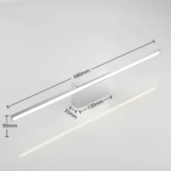 Metin Aplique De Pared L68 Chrome/White - Arcchio -Mejor Iluminación Tienda 42510965922906