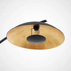 Emilienne Lámpara De Pie Black/Gold - Lindby -Mejor Iluminación Tienda 42510965927715