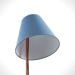 Jinda Lámpara De Pie Blue/Wood - Lucande -Mejor Iluminación Tienda 4251096593433jinda gulvlampe3