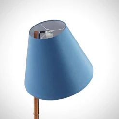 Jinda Lámpara De Pie Blue/Wood - Lucande -Mejor Iluminación Tienda 4251096593433jinda gulvlampe4