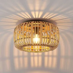 Canyana Lámpara De Techo Natur - Lindby -Mejor Iluminación Tienda 42510965965953