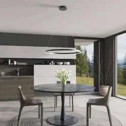 Albiona Lámpara Colgante Ø80 Black/White - Arcchio -Mejor Iluminación Tienda 42510965975303