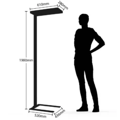 Bertram Lámpara De Pie W/Sensor Silver - Arcchio -Mejor Iluminación Tienda 42510965996956