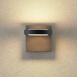 Belna LED Exterior Aplique De Pared Grey - Lucande -Mejor Iluminación Tienda 4251911702545lucande belna led aussenwandlampe betongrau4
