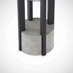 Kalisa Round Lámpara Exterior/Jardín H42 Dark Grey - Lucande -Mejor Iluminación Tienda 4251911703481lucande overa sockelleuchte rund e275