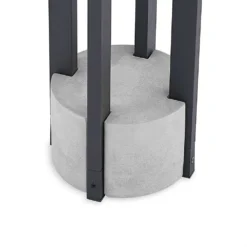 Kalisa Round LED Lámpara Exterior/Jardín H42 Dark Grey - Lucande -Mejor Iluminación Tienda 4251911703498lucande overa led sockelleuchte rund4