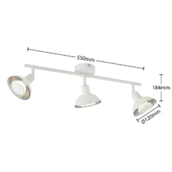 Erin 3 Lámpara De Techo White - Lindby -Mejor Iluminación Tienda 42519117086083