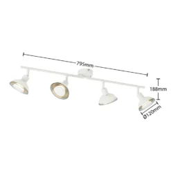 Erin 4 Lámpara De Techo White - Lindby -Mejor Iluminación Tienda 42519117086153