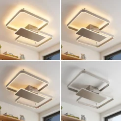 Kadira 80 Lámpara De Techo Nickel - Lucande -Mejor Iluminación Tienda 4251911710533 9922004 4