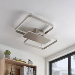 Kadira 80 Lámpara De Techo Nickel - Lucande -Mejor Iluminación Tienda 4251911710533 9922004 5