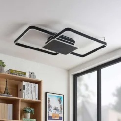 Kadira 102 Lámpara De Techo Black - Lucande -Mejor Iluminación Tienda 42519117105403