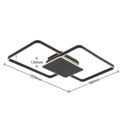 Kadira 102 Lámpara De Techo Black - Lucande -Mejor Iluminación Tienda 42519117105404