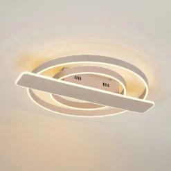 Linetti Lámpara De Techo Nickel - Lucande -Mejor Iluminación Tienda 42519117107936