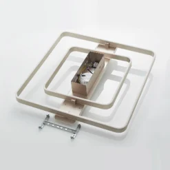 Linetti Square 70 Lámpara De Techo Nickel - Lucande -Mejor Iluminación Tienda 4251911710830 9922018 6