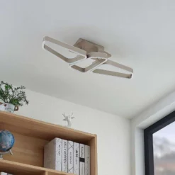 Quinn 3 Lámpara De Techo Nickel - Lucande -Mejor Iluminación Tienda 42519117110113