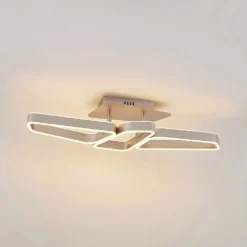 Quinn 3 Lámpara De Techo Nickel - Lucande -Mejor Iluminación Tienda 42519117110115