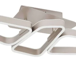 Quinn 3 Lámpara De Techo Nickel - Lucande -Mejor Iluminación Tienda 42519117110116