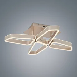 Quinn 4 Lámpara De Techo Nickel - Lucande -Mejor Iluminación Tienda 42519117110356