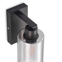 Emavi Aplique De Pared Black/Smoke - Lindby -Mejor Iluminación Tienda 42519117115786