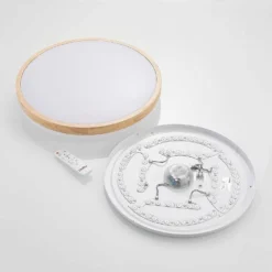 Emiva Top Lámpara De Techo Wood/White - Lindby -Mejor Iluminación Tienda 42519117119676