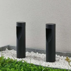 Ashton Lámpara Solar Black - Lindby -Mejor Iluminación Tienda 42519117132513