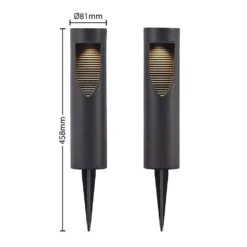 Ashton Lámpara Solar Black - Lindby -Mejor Iluminación Tienda 42519117132514